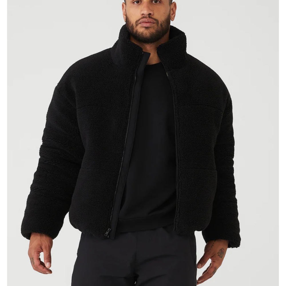 BLACK ALO SHERPA MENS JACKET
